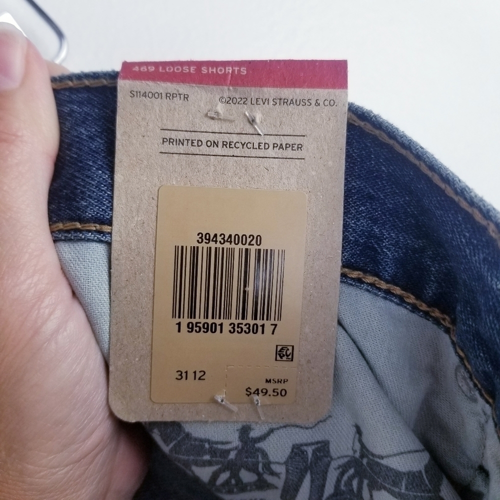 Levi's Men's 469 Loose Jean Shorts NWT - Picture 4 of 10